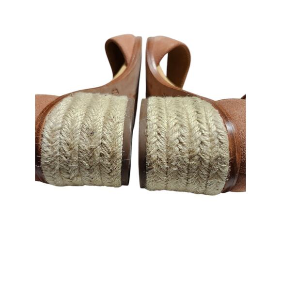 Soludos Capri Suede Leather Sandals Ankle Strap Block Heel in Sahara Pink 7 - Picture 6 of 8